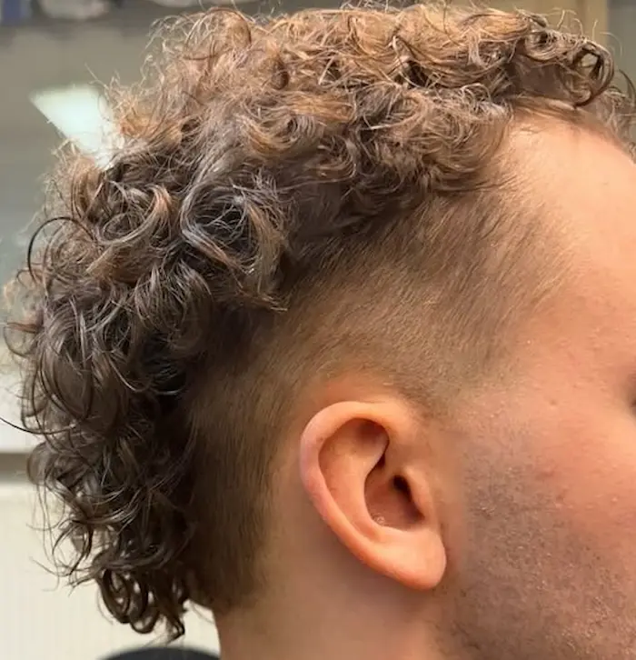 Modern mullet permanentilla Ressbarber Kokkolassa
